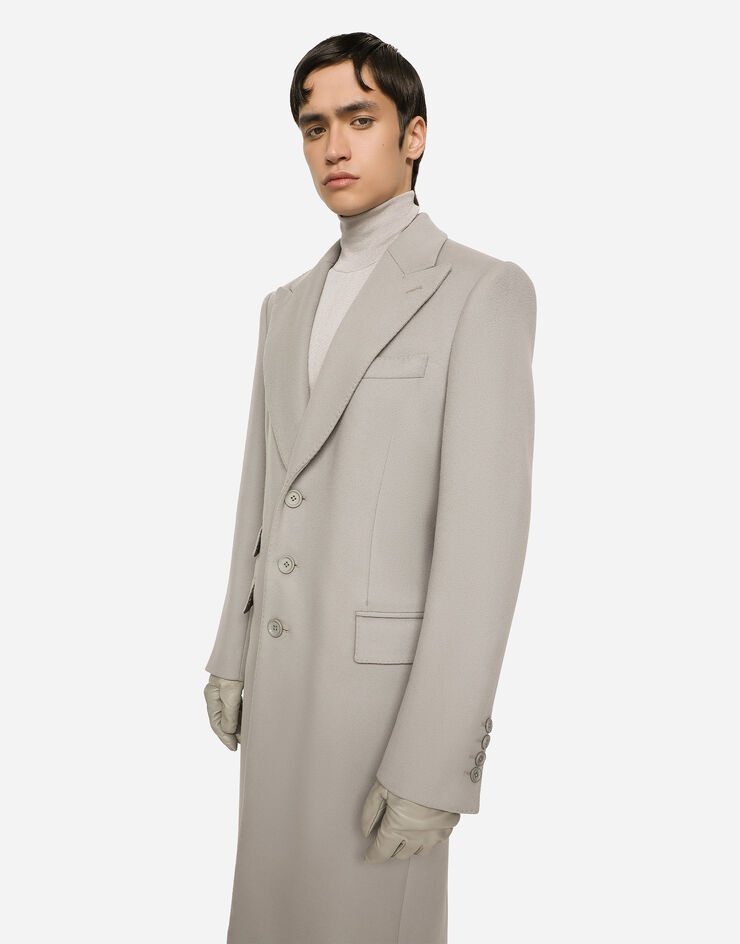 Single-breasted double cashmere coat - 4