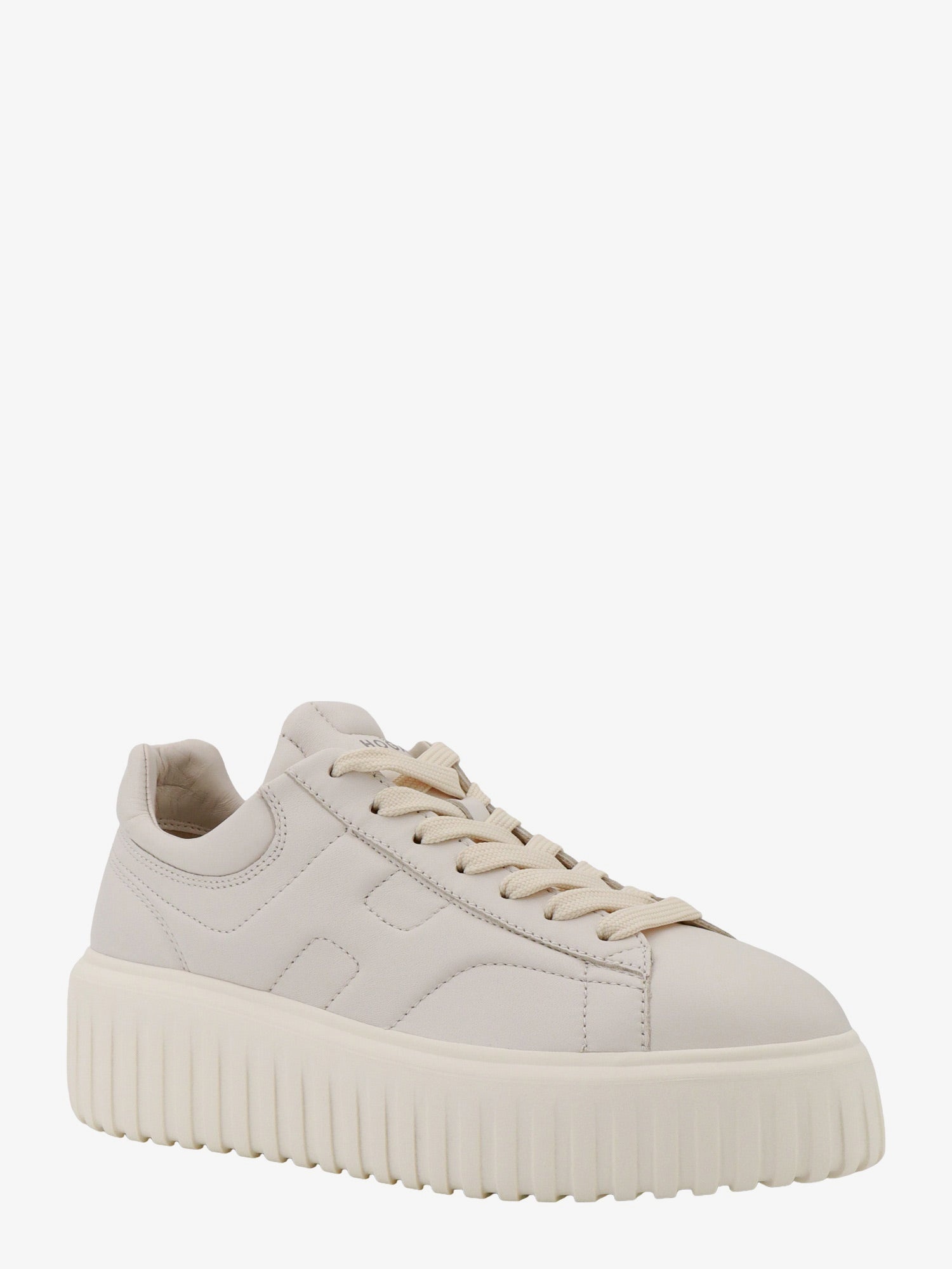 Hogan H-Stripes Leather Sneakers With Contrasting Detail - 2