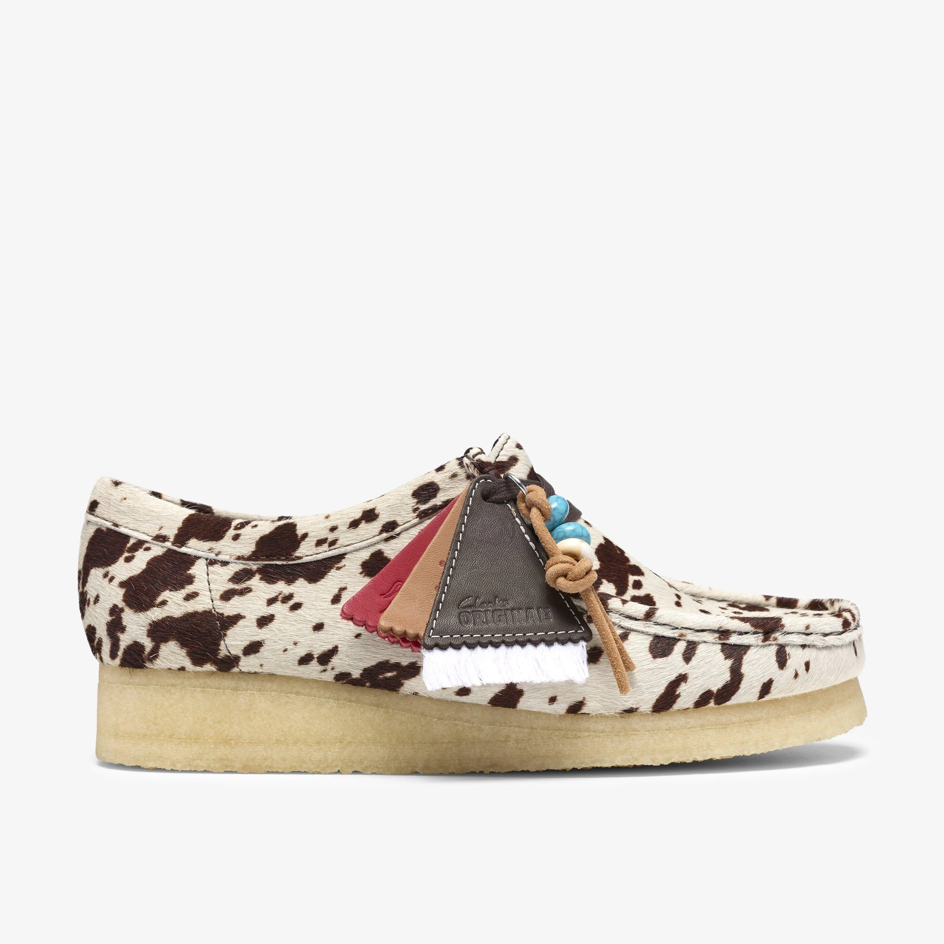 Wallabee Brown Cow Print - 1