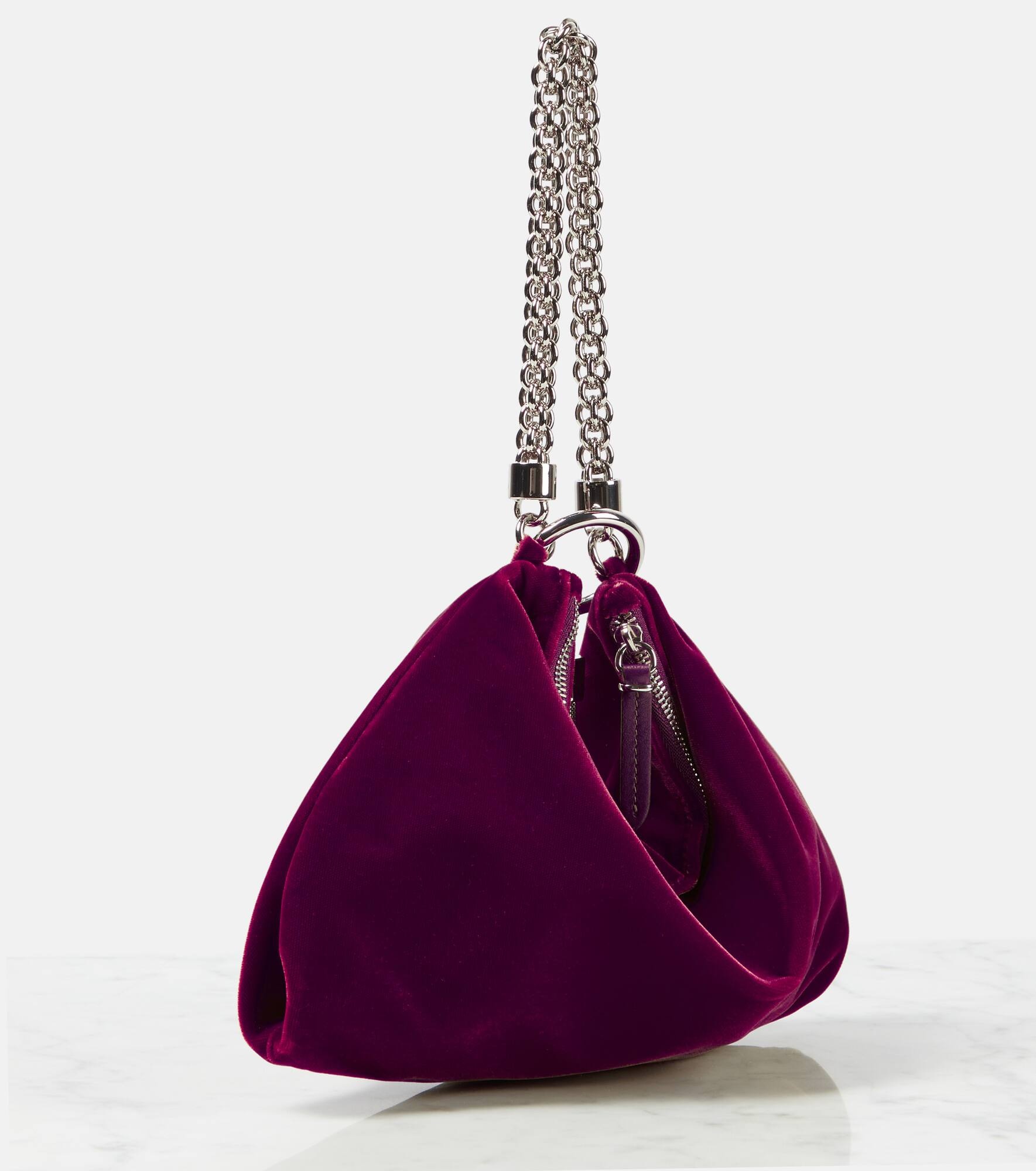 Callie Small velvet tote bag - 4