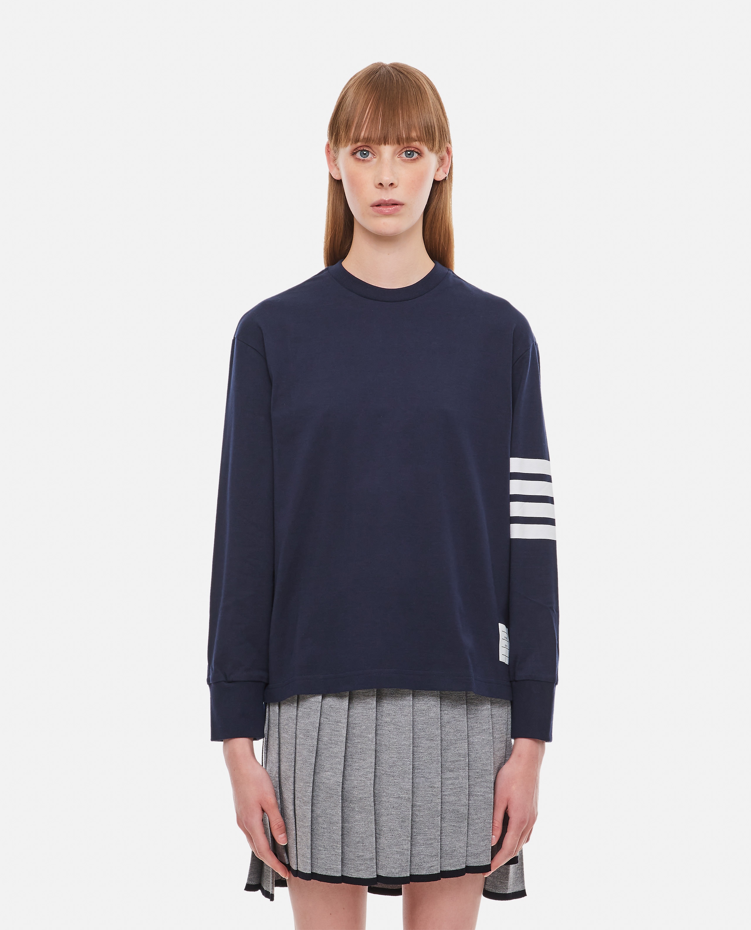 Thom Browne LONG SLEEVE RUGBY T-SHIRT | biffi | REVERSIBLE