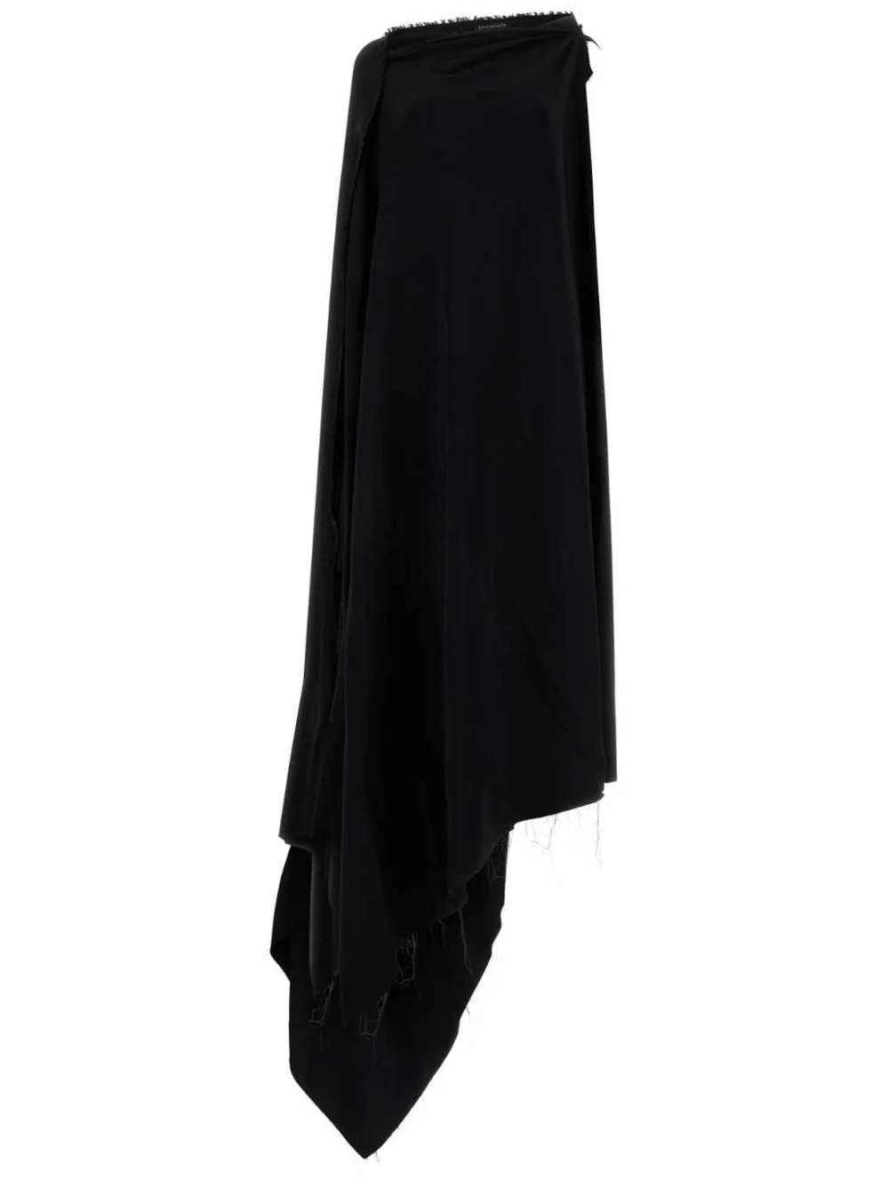 draped asymmetric dress - 1