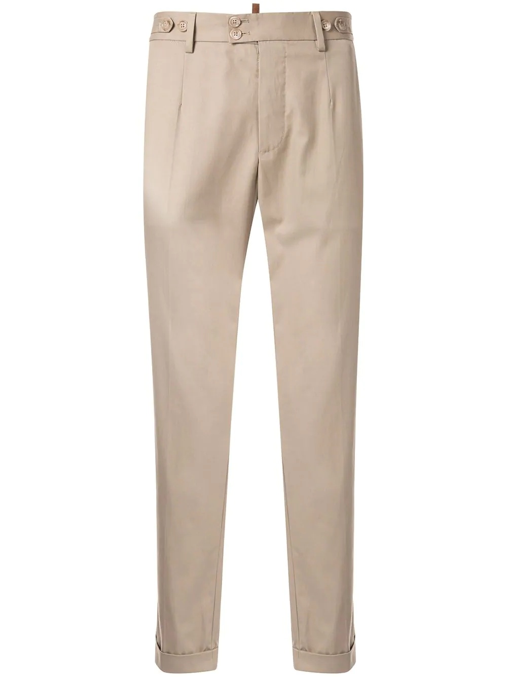 cropped chino trousers - 1