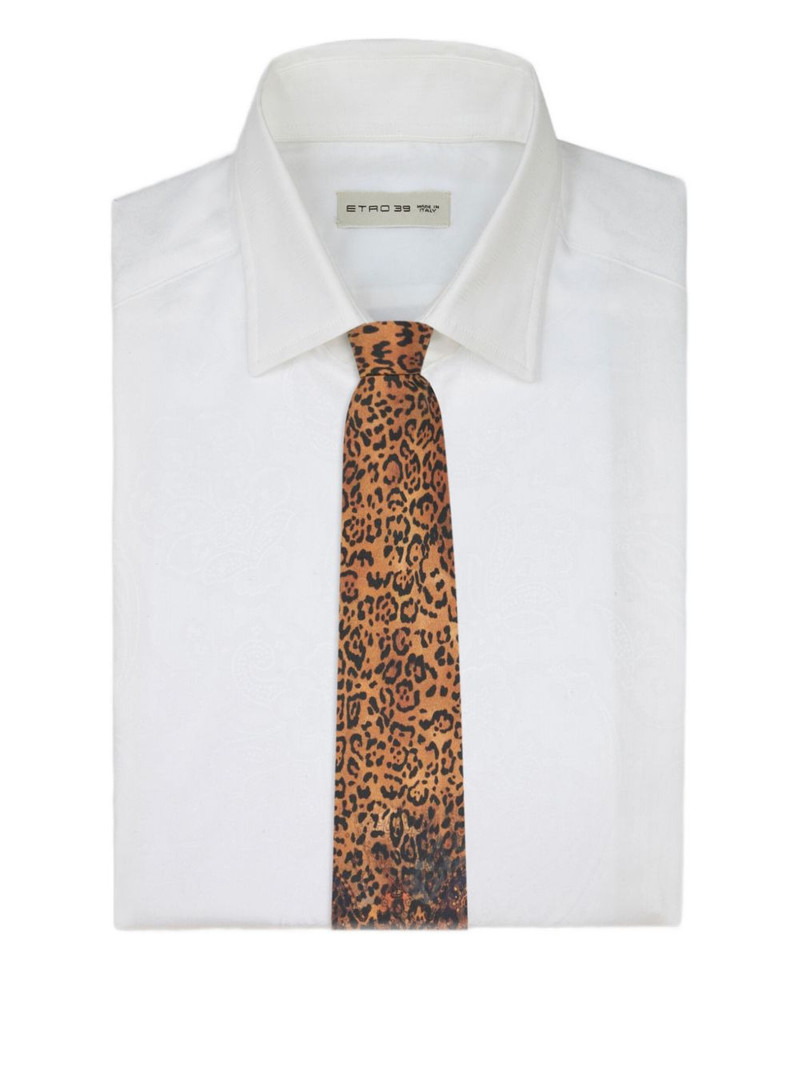 paisley animal-motif tie 3