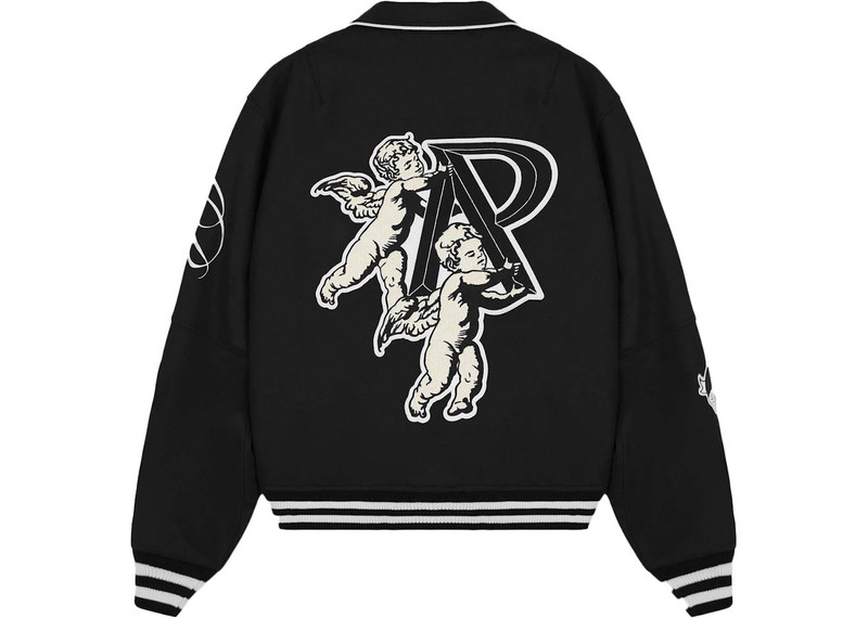 REPRESENT Represent Cherub Wool Varsity Jacket Jet Black outlook