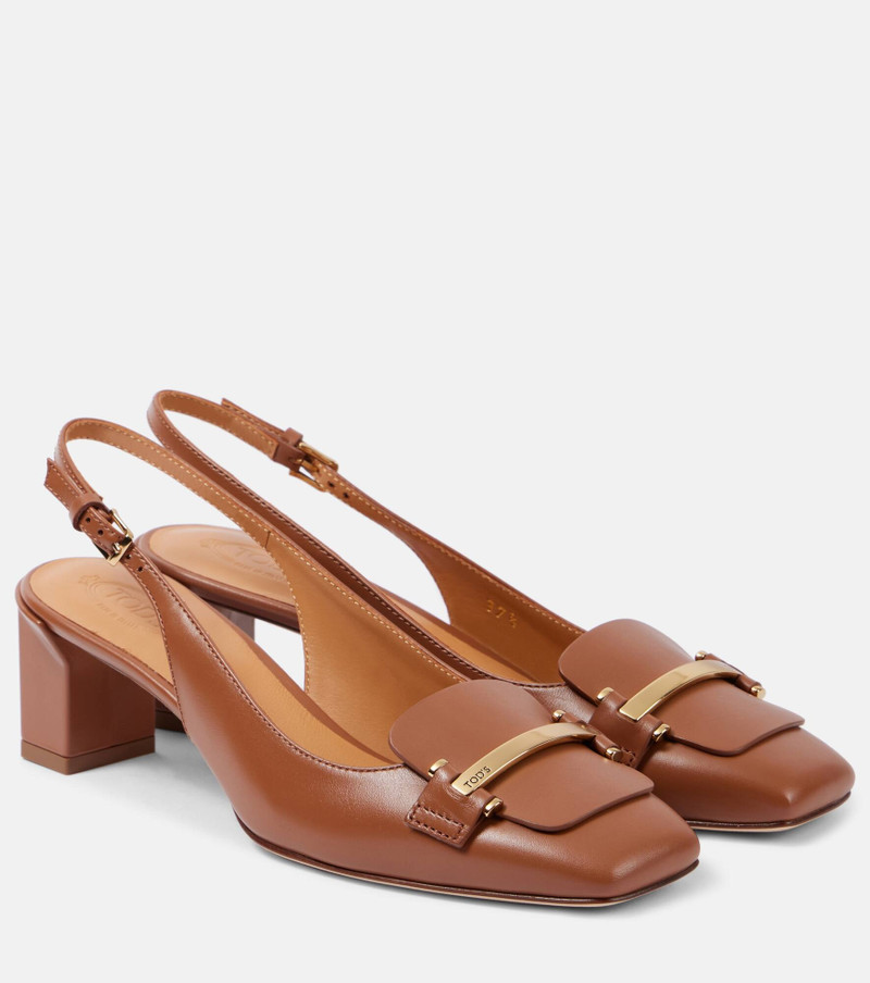 50 leather slingback pumps - 1