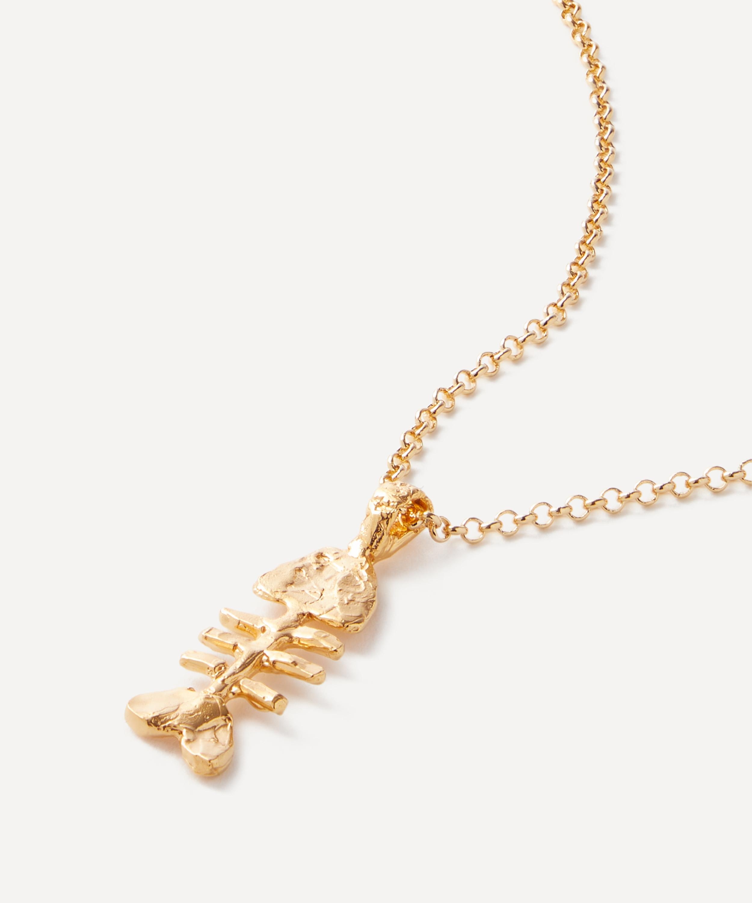 24ct Gold-Plated The Silhouette of Summer Pendant Necklace - 1