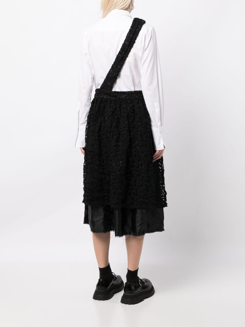 floral-lace high-waisted skirt 4