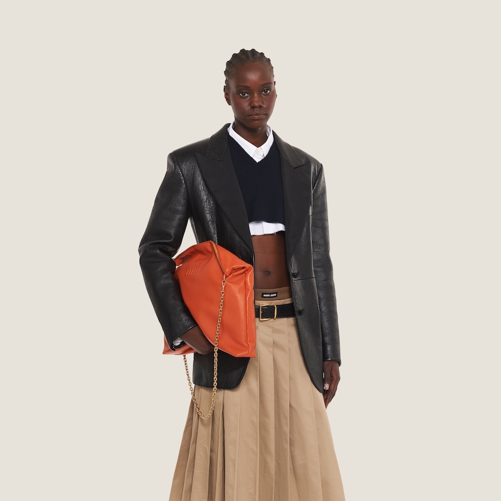 Leather shoulder bag - 1