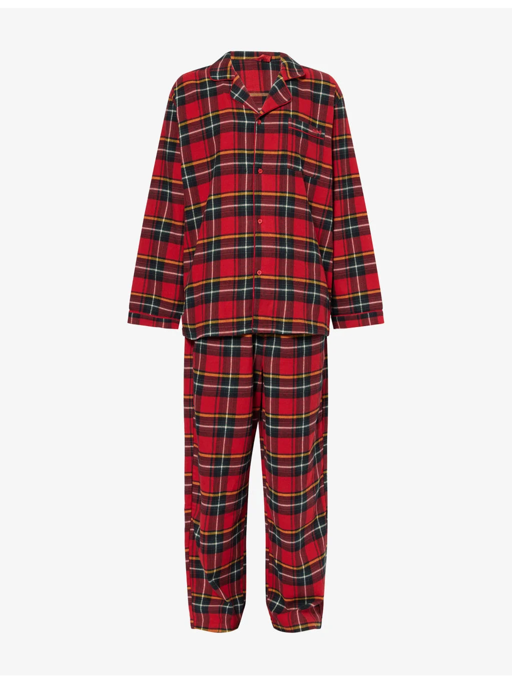 Tartan Flannel Cotton Pyjama Set - 1