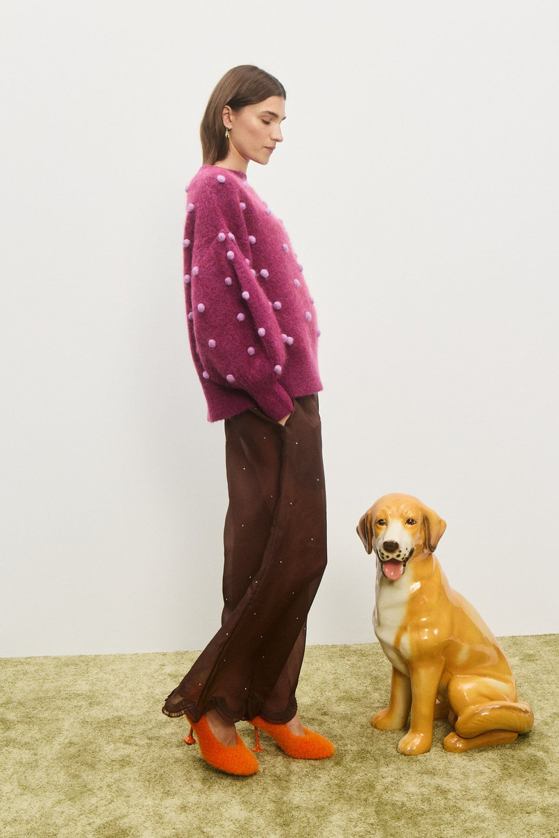 Elia Mulberry Balloon Sweater 3