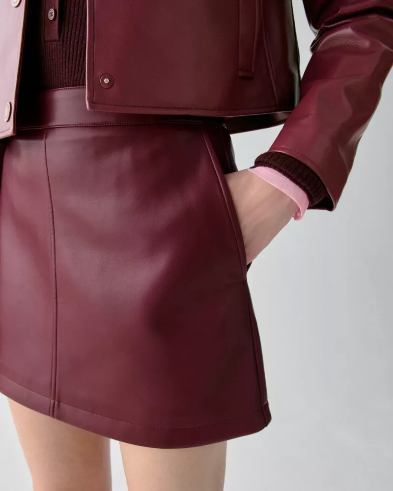 Faux Nappa Mini Skirt 3
