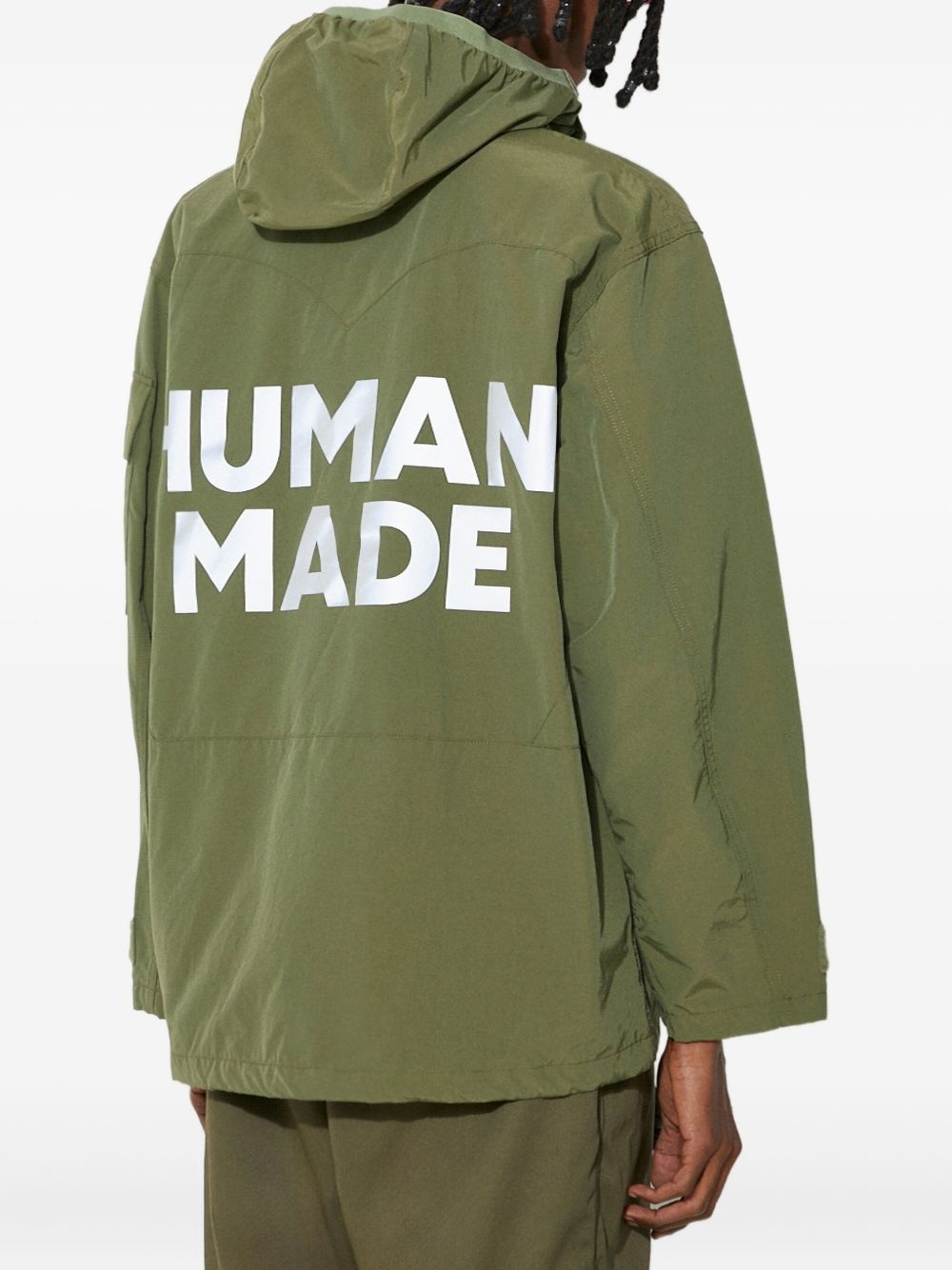 logo-print jacket - 3