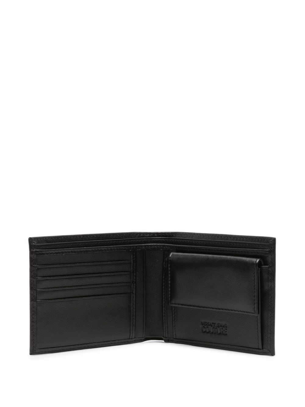 logo-print leather wallet - 3