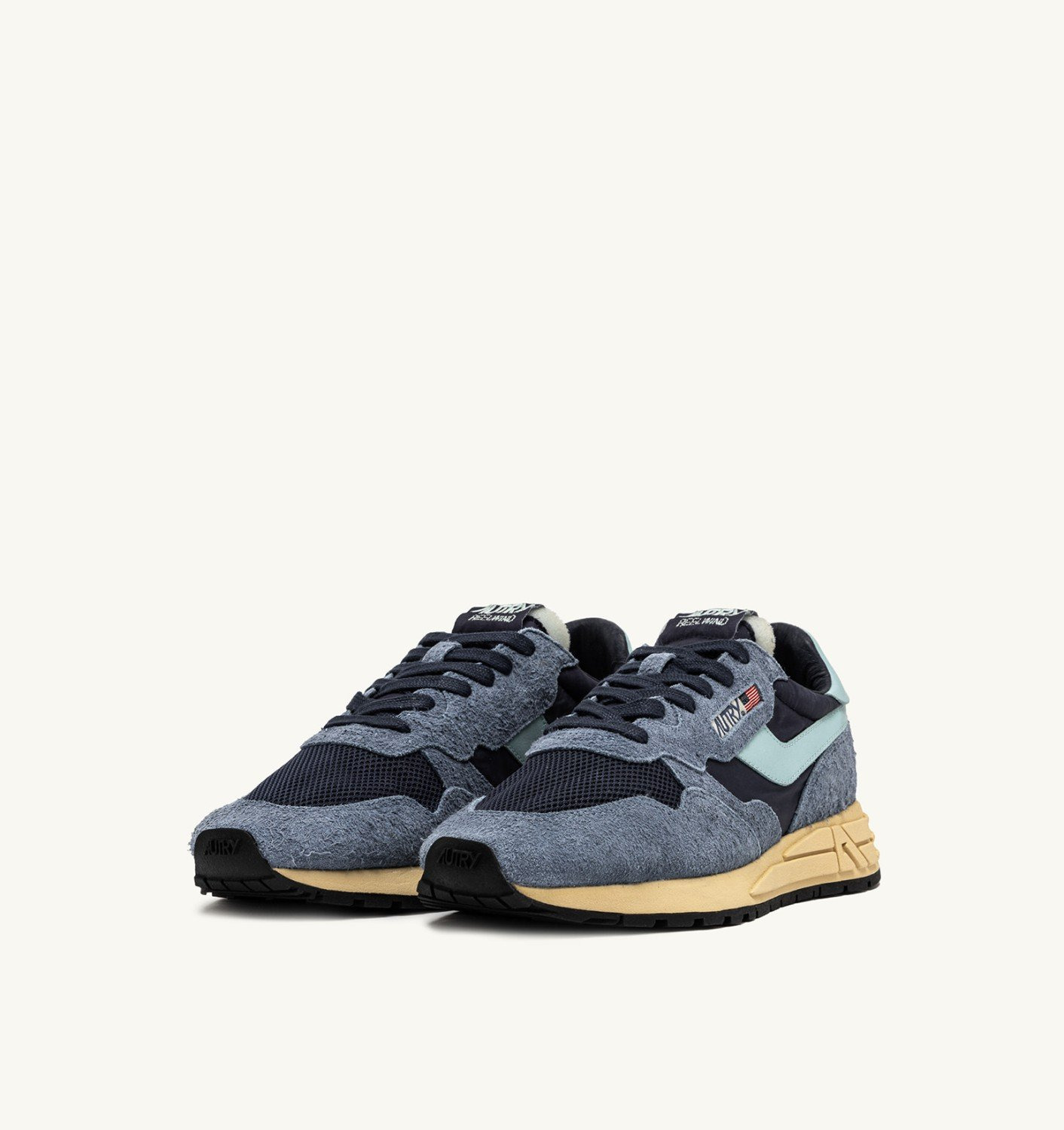 REELWIND LOW SNEAKERS IN NYLON SUEDE AND LEATHER COLOR INDIGO AND SPELLBOUND - 2