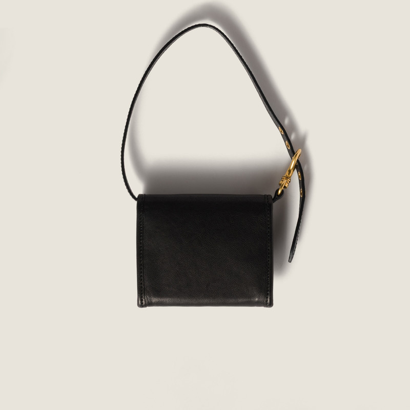 Nappa leather wallet with shoulder strap 3