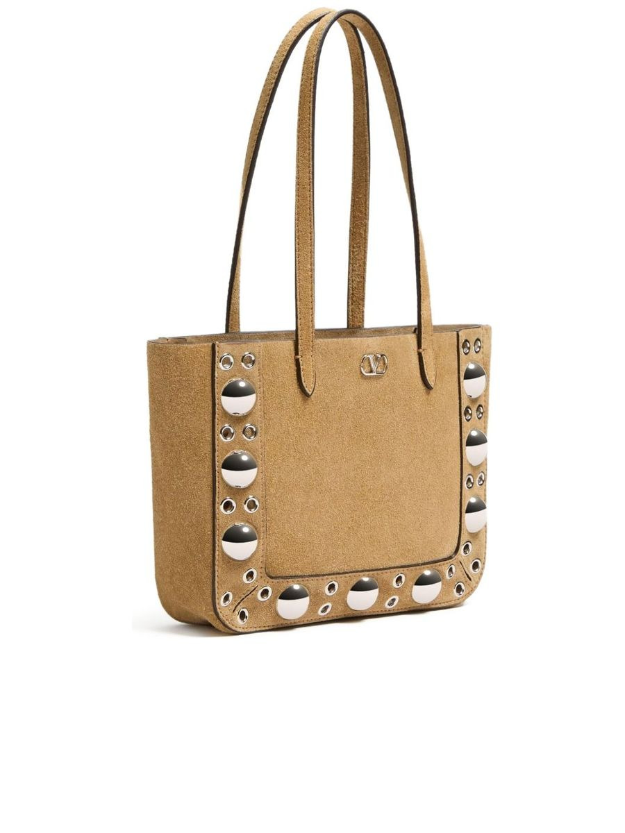 Valentino Garavani Nellcôte Mini Suede Shopping Bag - 6