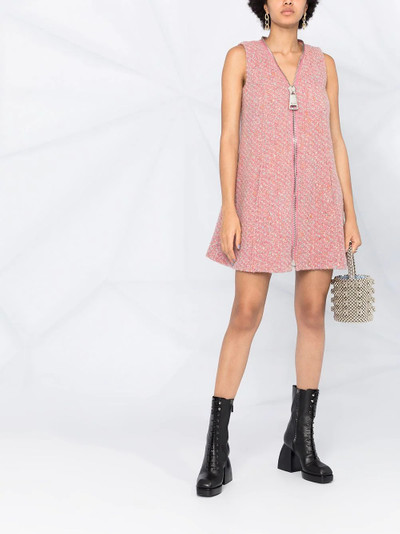 Moschino sleeveless tweed dress outlook