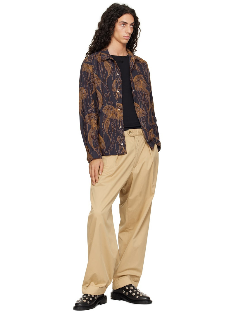 TOGA VIRILIS Black Leather Loafers outlook