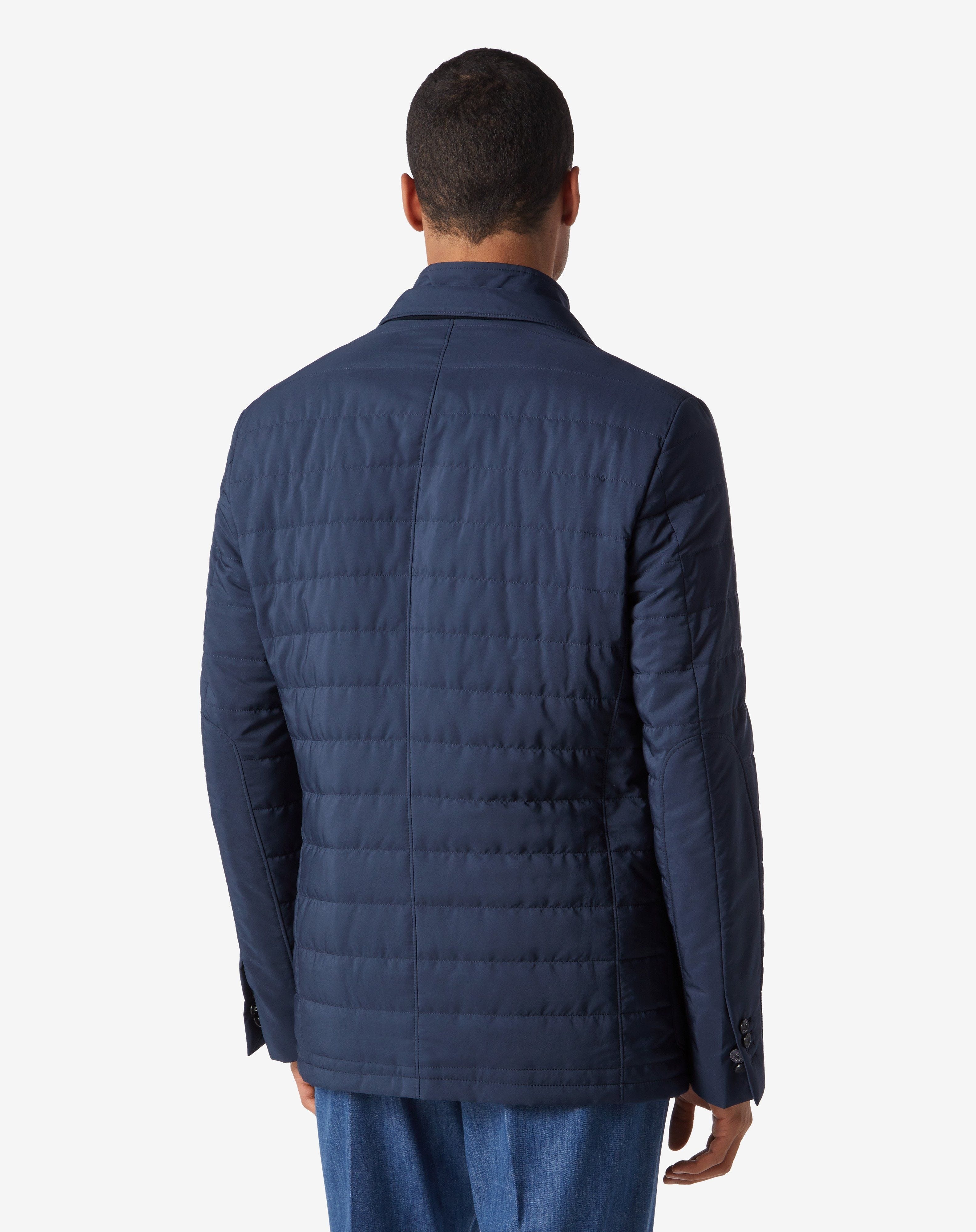 Blue water-repellent jacket with inner vest - 4