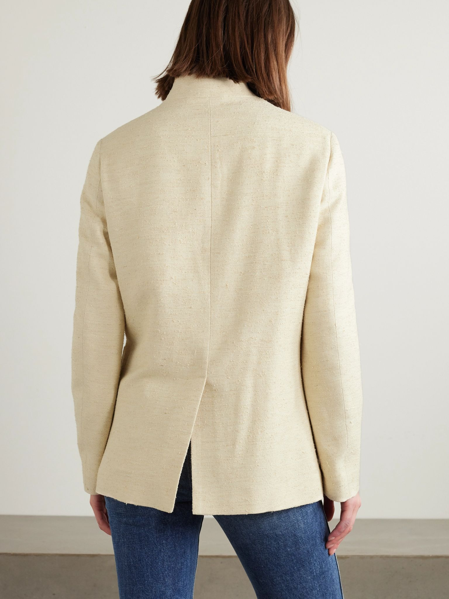 Woven jacket Beige - 4