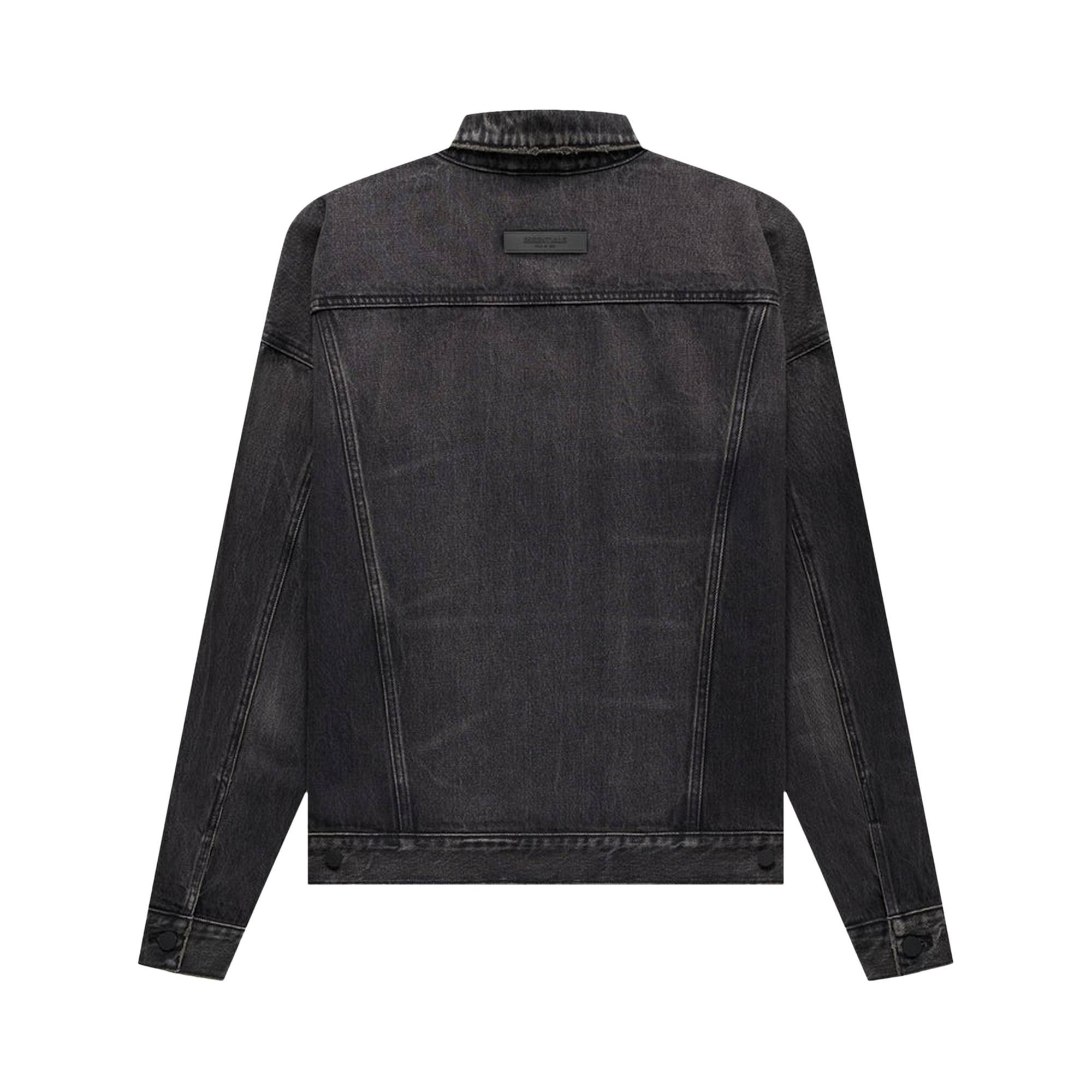 Fear of God Essentials Denim Jacket 'Black' - 2