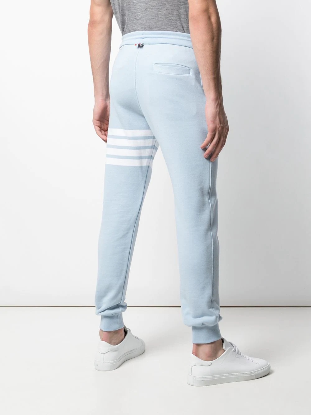 four-bar detailed track pants - 4