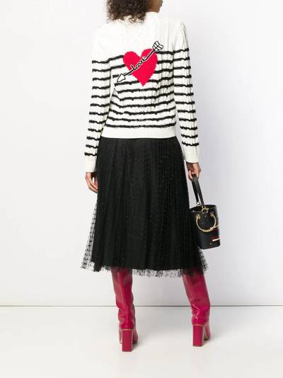 REDValentino polka dot midi skirt outlook