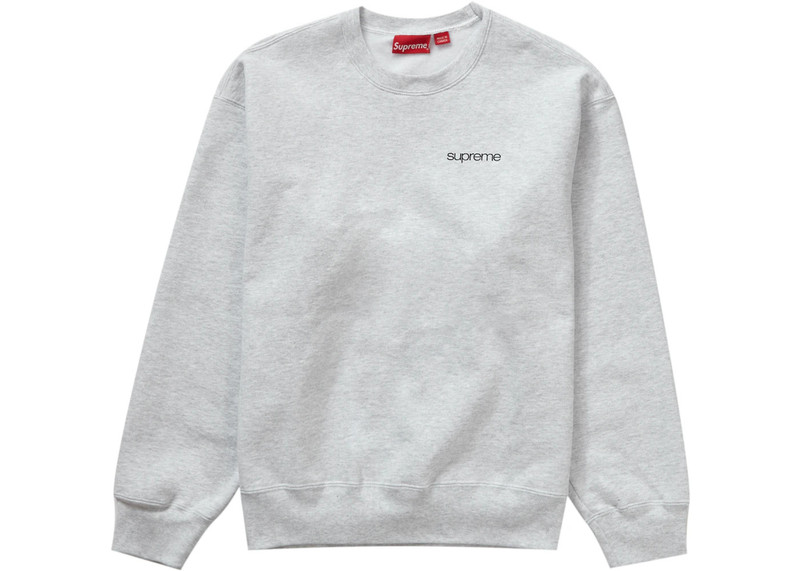 Supreme Supreme NYC Crewneck Ash Grey outlook