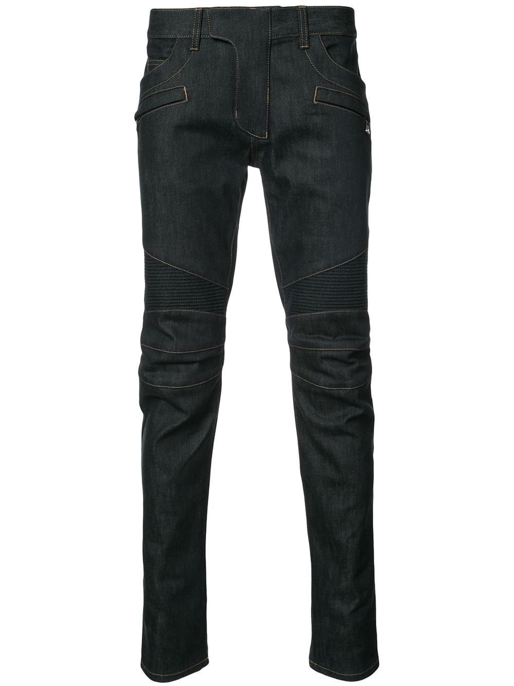 raw denim Biker jeans - 1