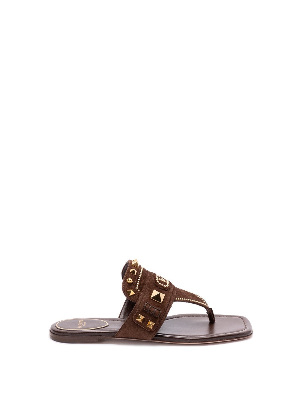 サンダル・ミュール Valentino Garavani `Vg Plaster Caster` Thong Sandals Valentino Garavani Plaster Caster Thong Sandal in Nero | FWRD