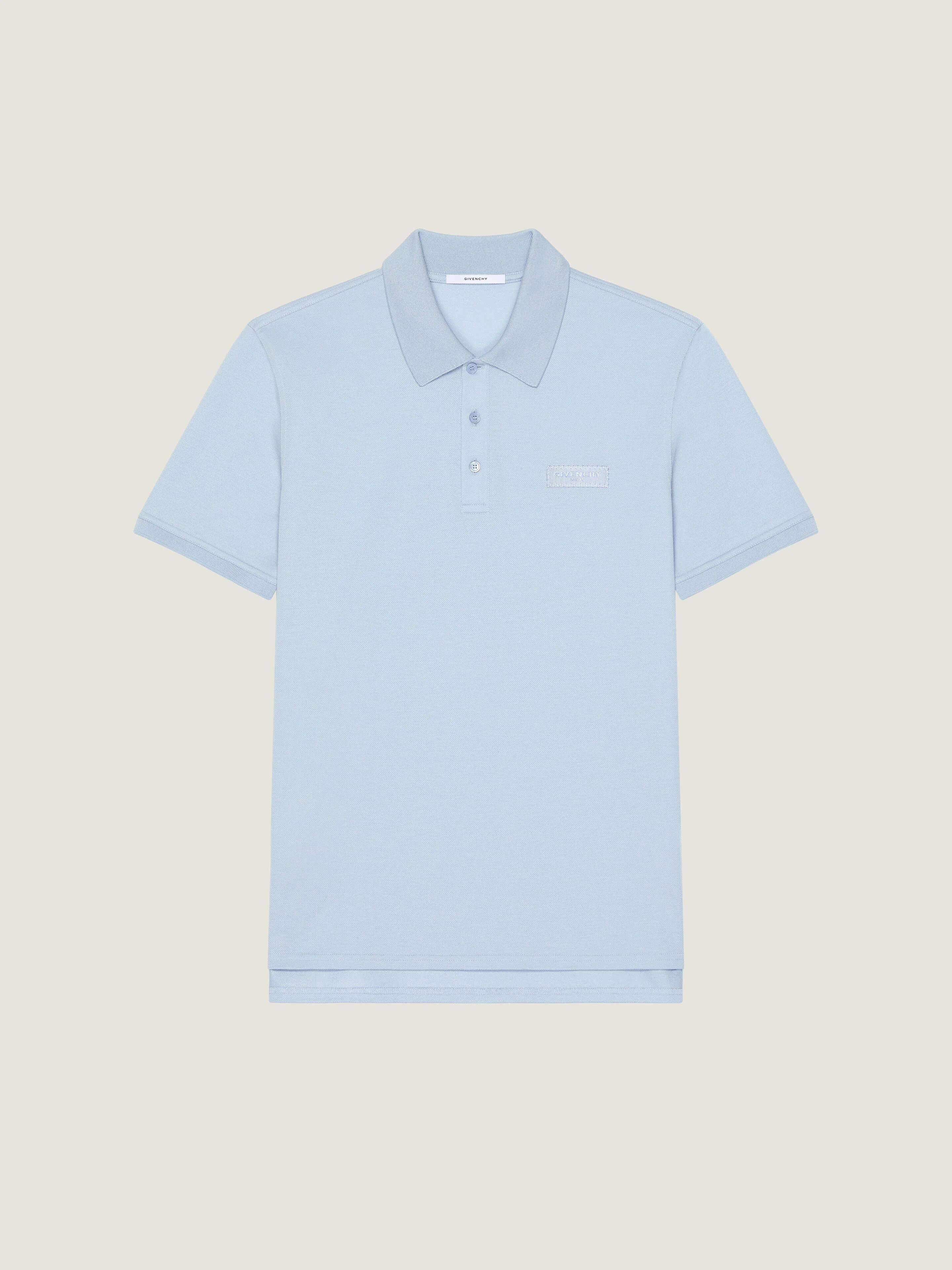 POLO IN COTTON WITH GIVENCHY PARIS GROS GRAIN - 1
