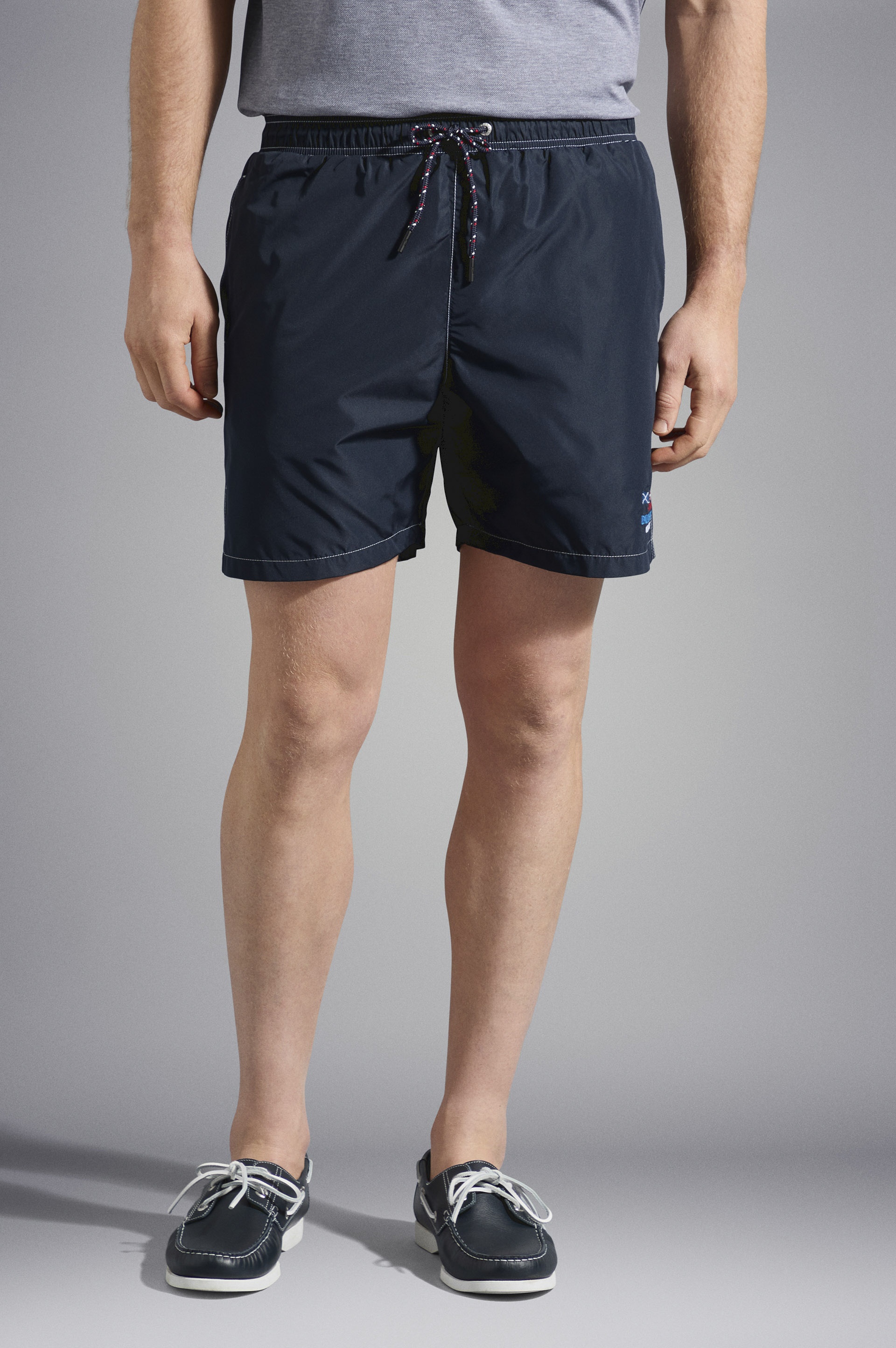 SWIM SHORTS WITH NAUTICAL EMBROIDERY - 6