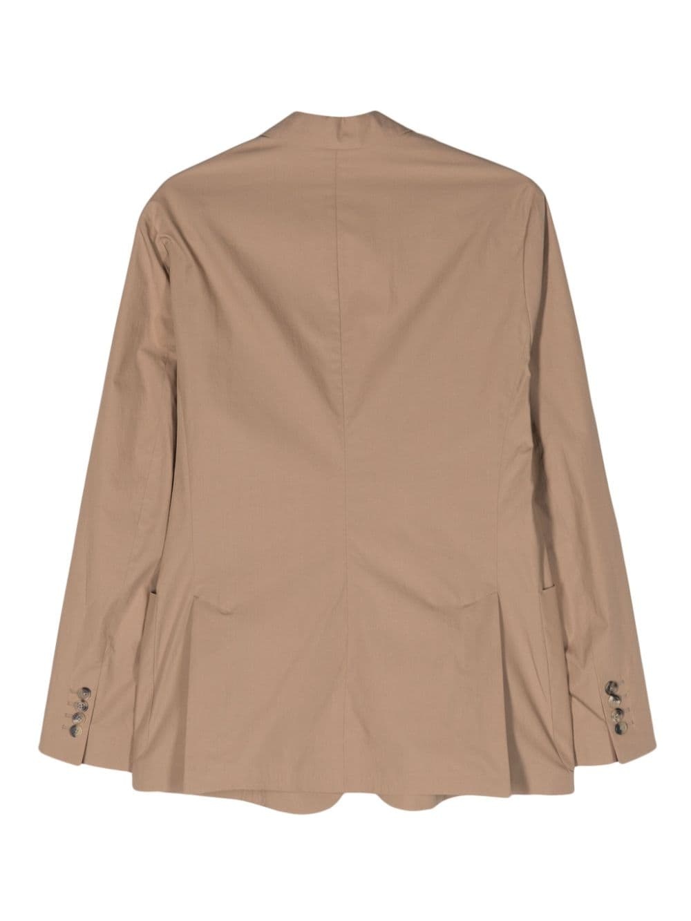 single-breasted cotton blazer - 2