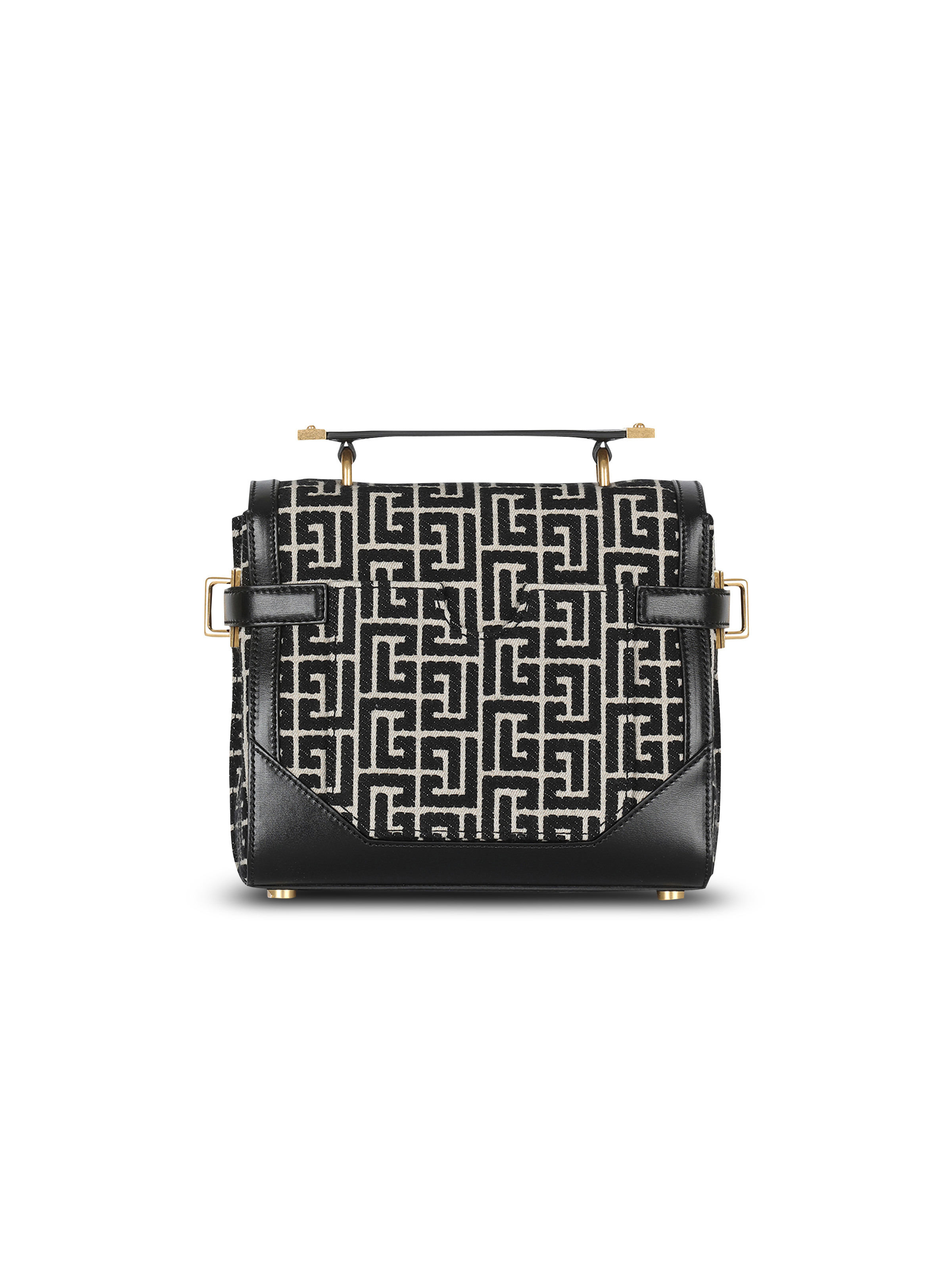 Bicolor jacquard B-Buzz 23 bag with black leather panel - 4