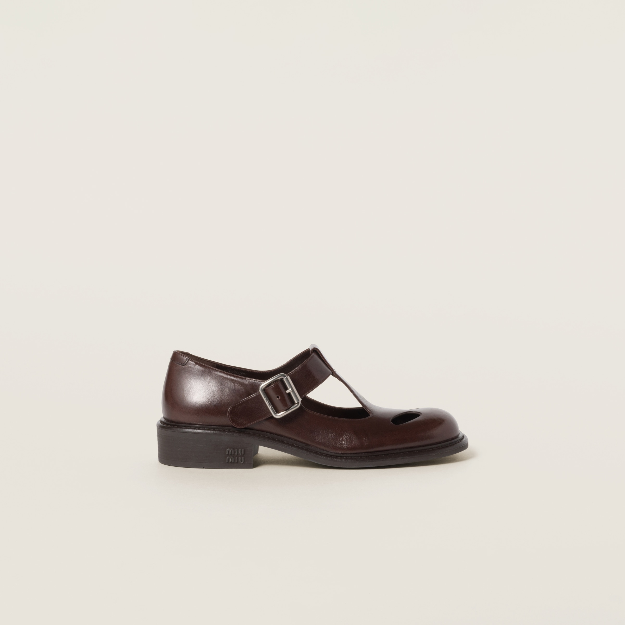 Leather T-bar shoes - 2