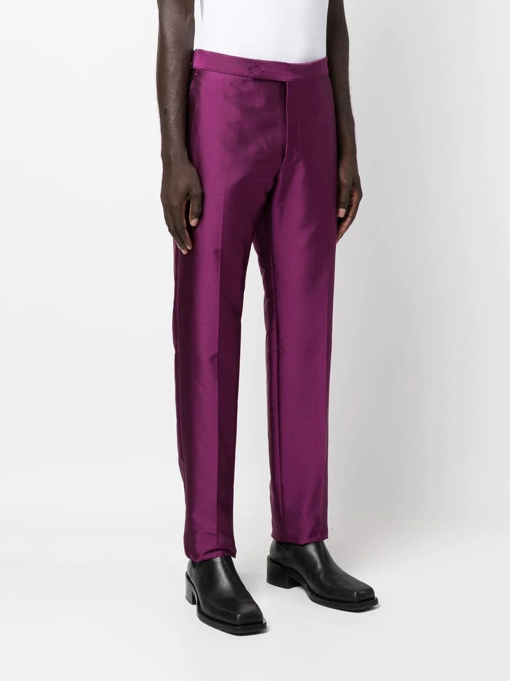 straight-leg tailored trousers - 3