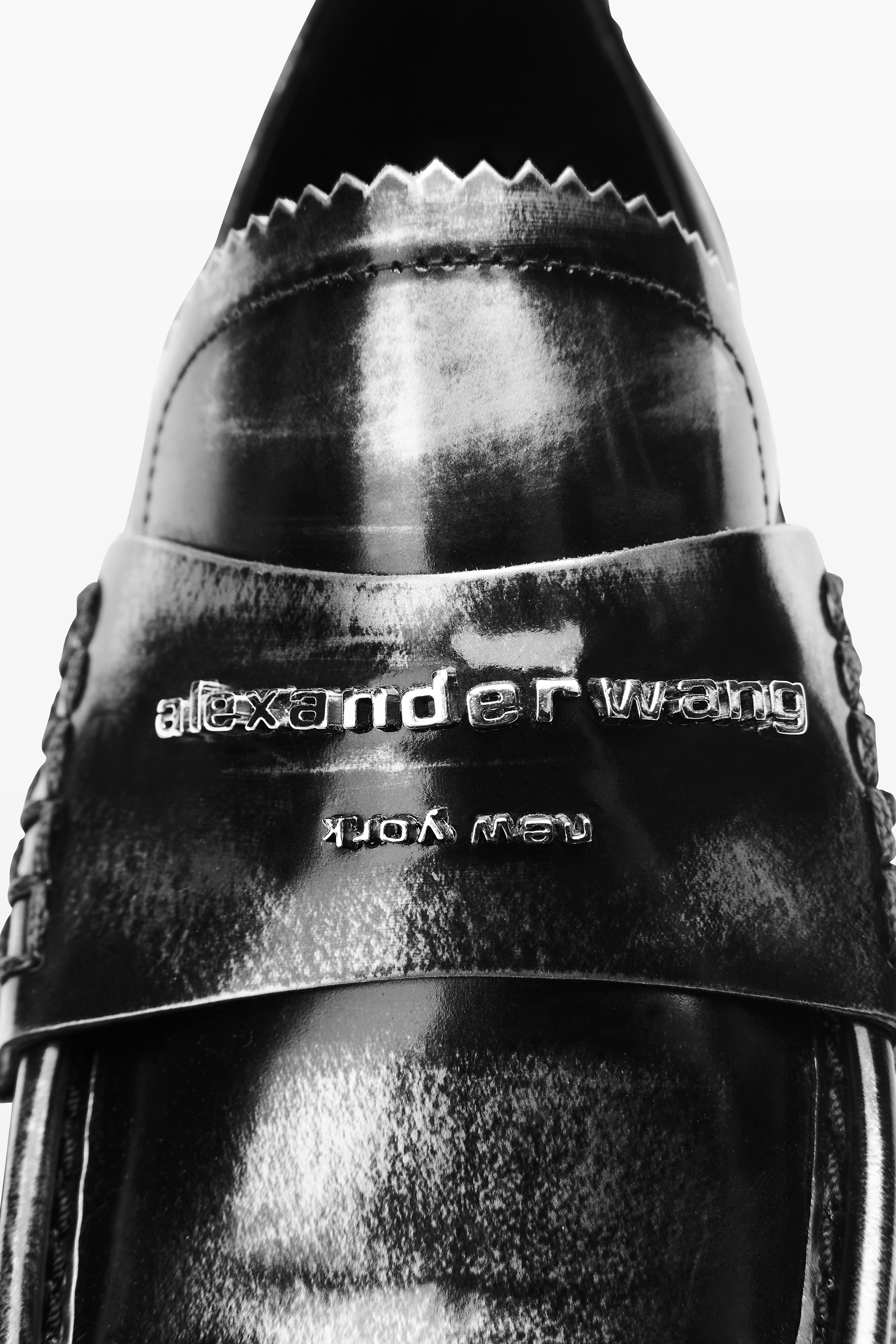 Black & Grey Box calf Carter Loafer - 2