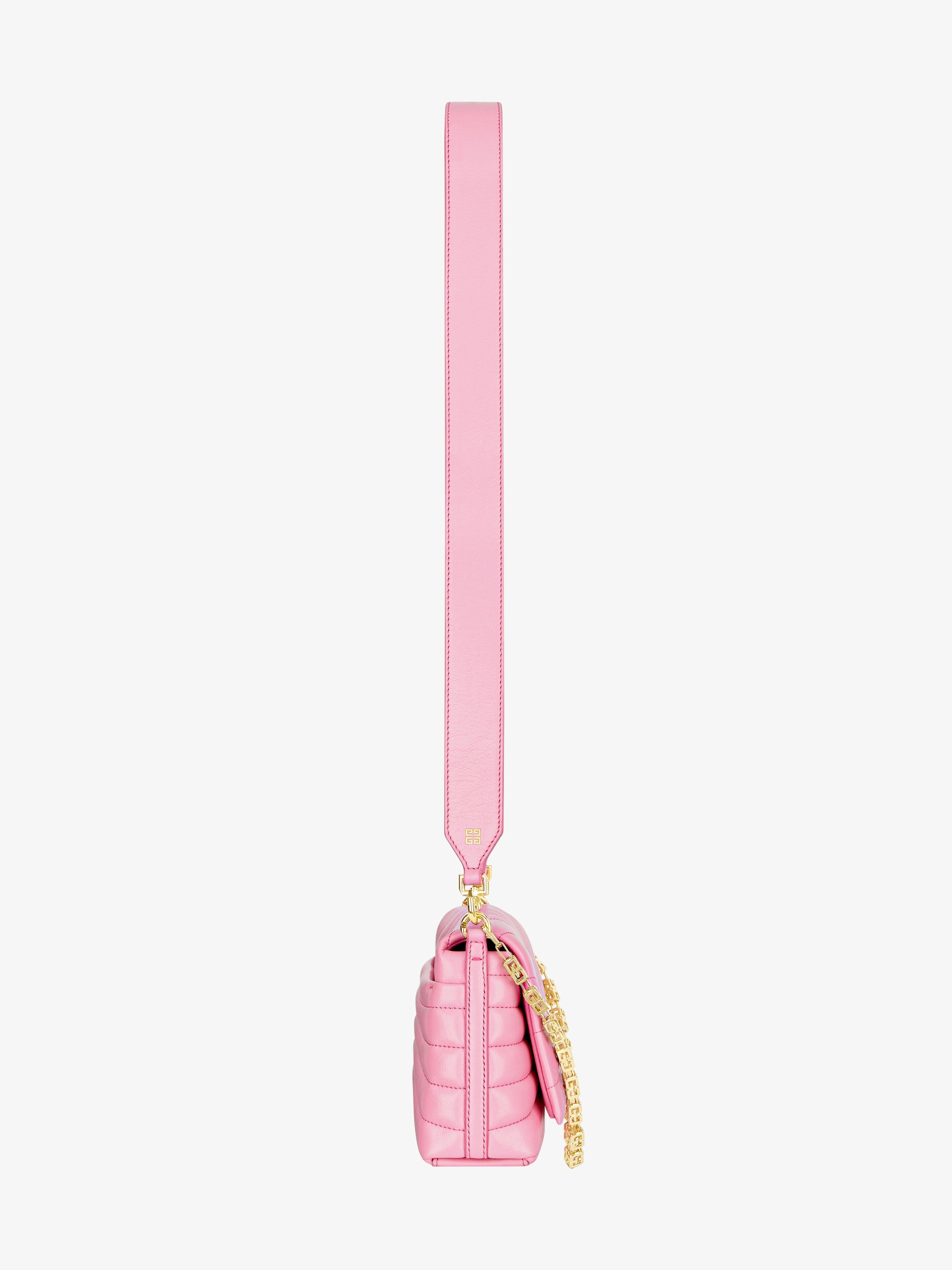 SMALL 4G SOFT BAG IN QUILTED LEATHER WITH CHAIN - 5