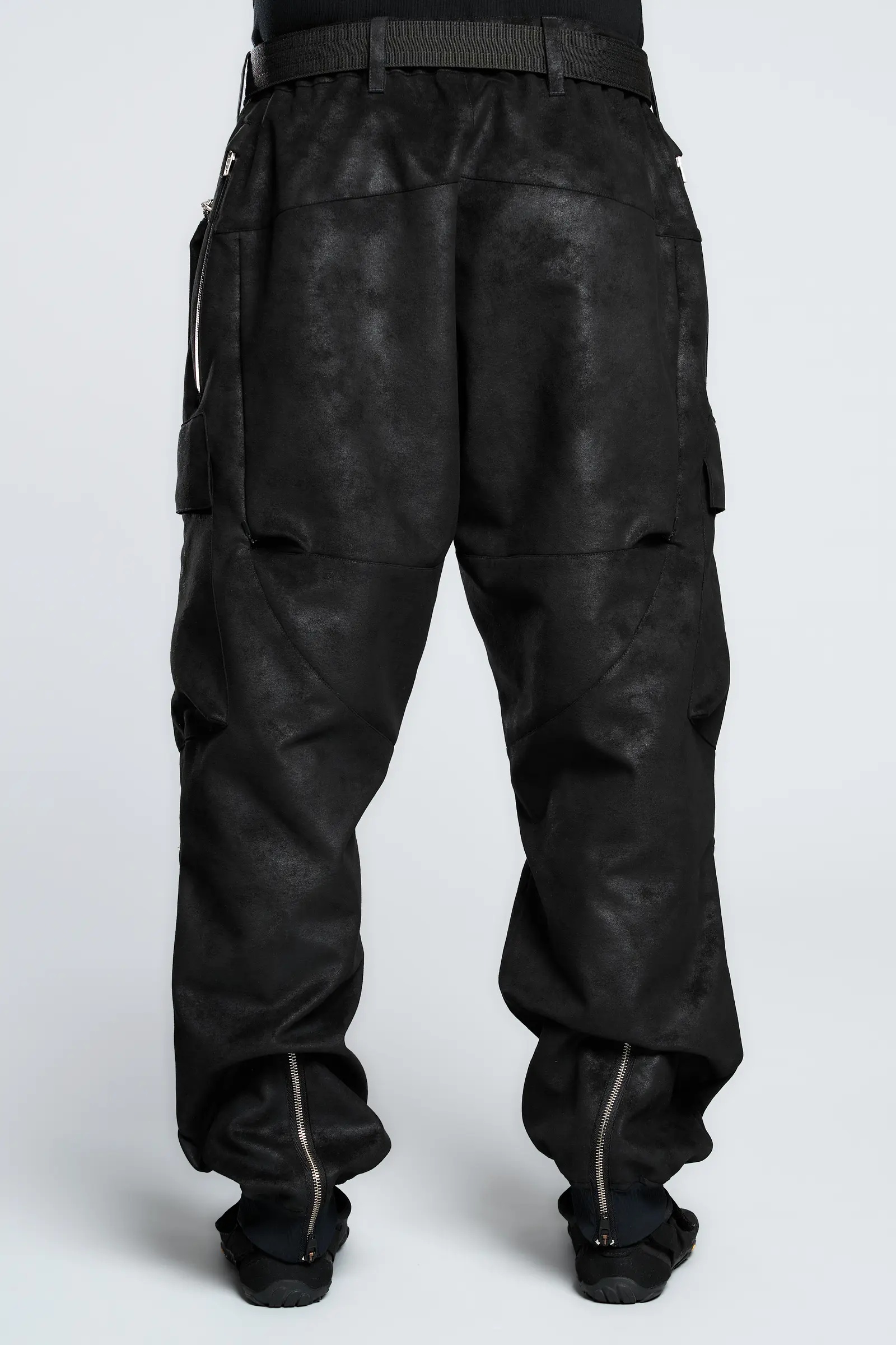 P38-TO Scrim Laced Ultra-Microfiber Cargo Pant Black - 7