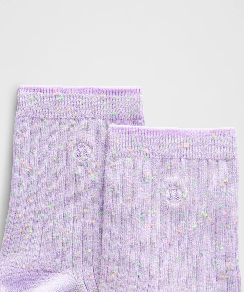 lululemon Unisex Neon Speckled Quarter Socks outlook