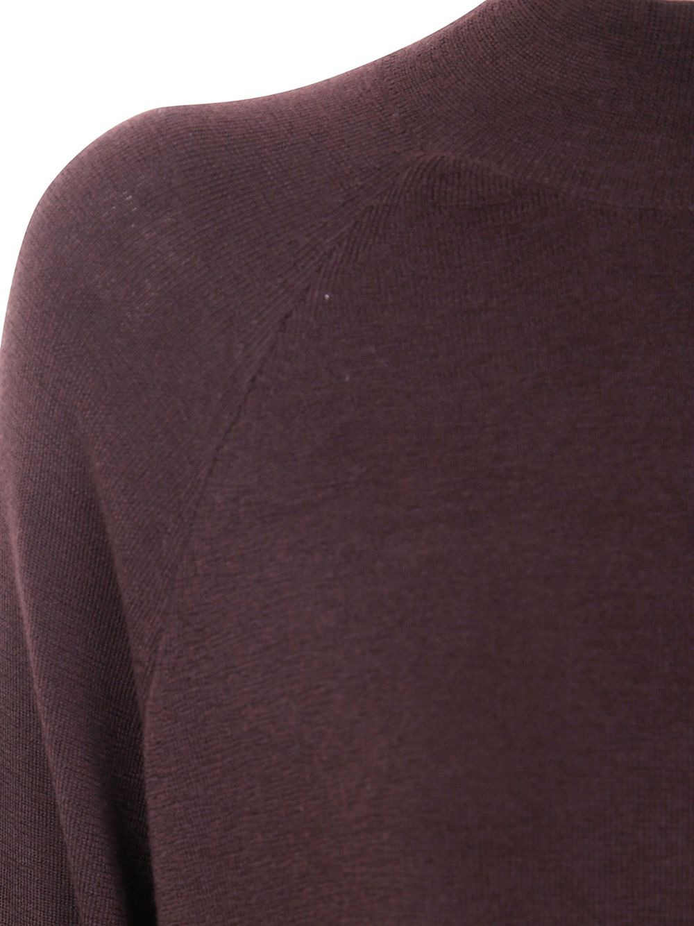 raglan-sleeve wool sweater - 3