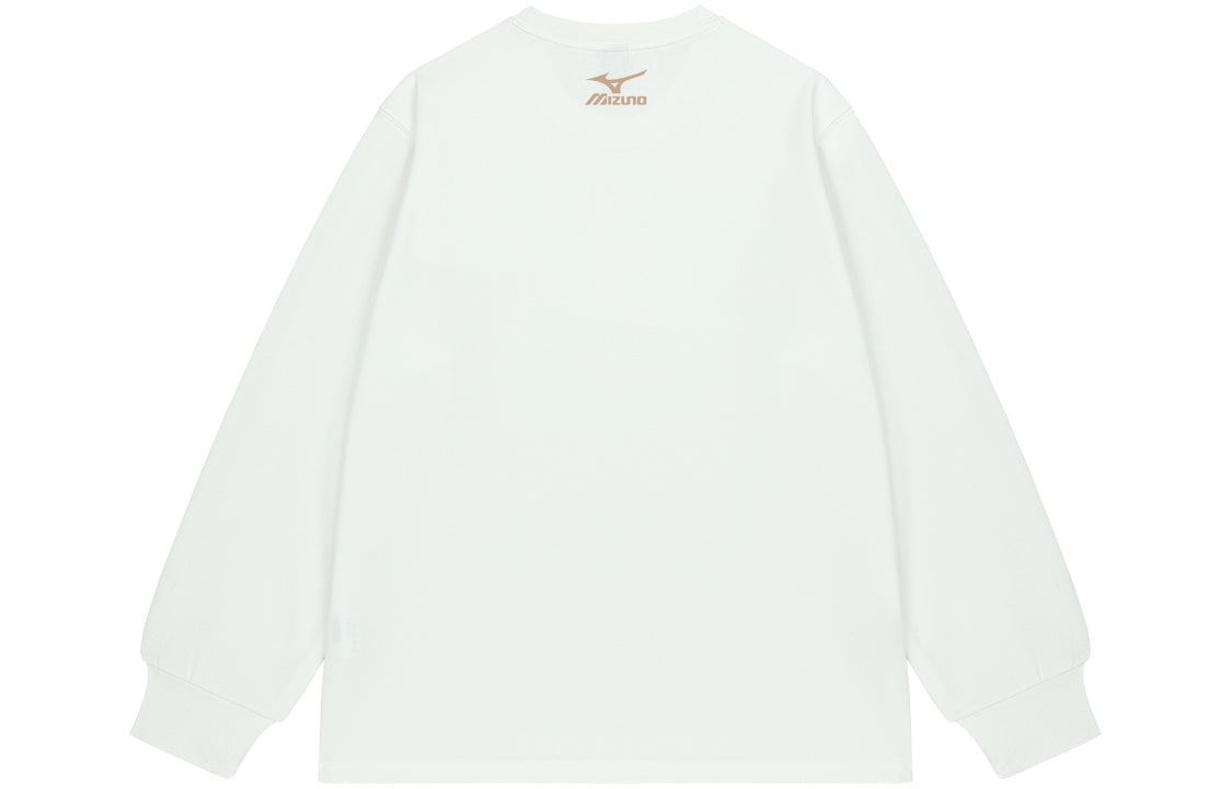 Mizuno Graphic Casual Long Sleeve T-shirt 'White' A2CA2A80 - 3