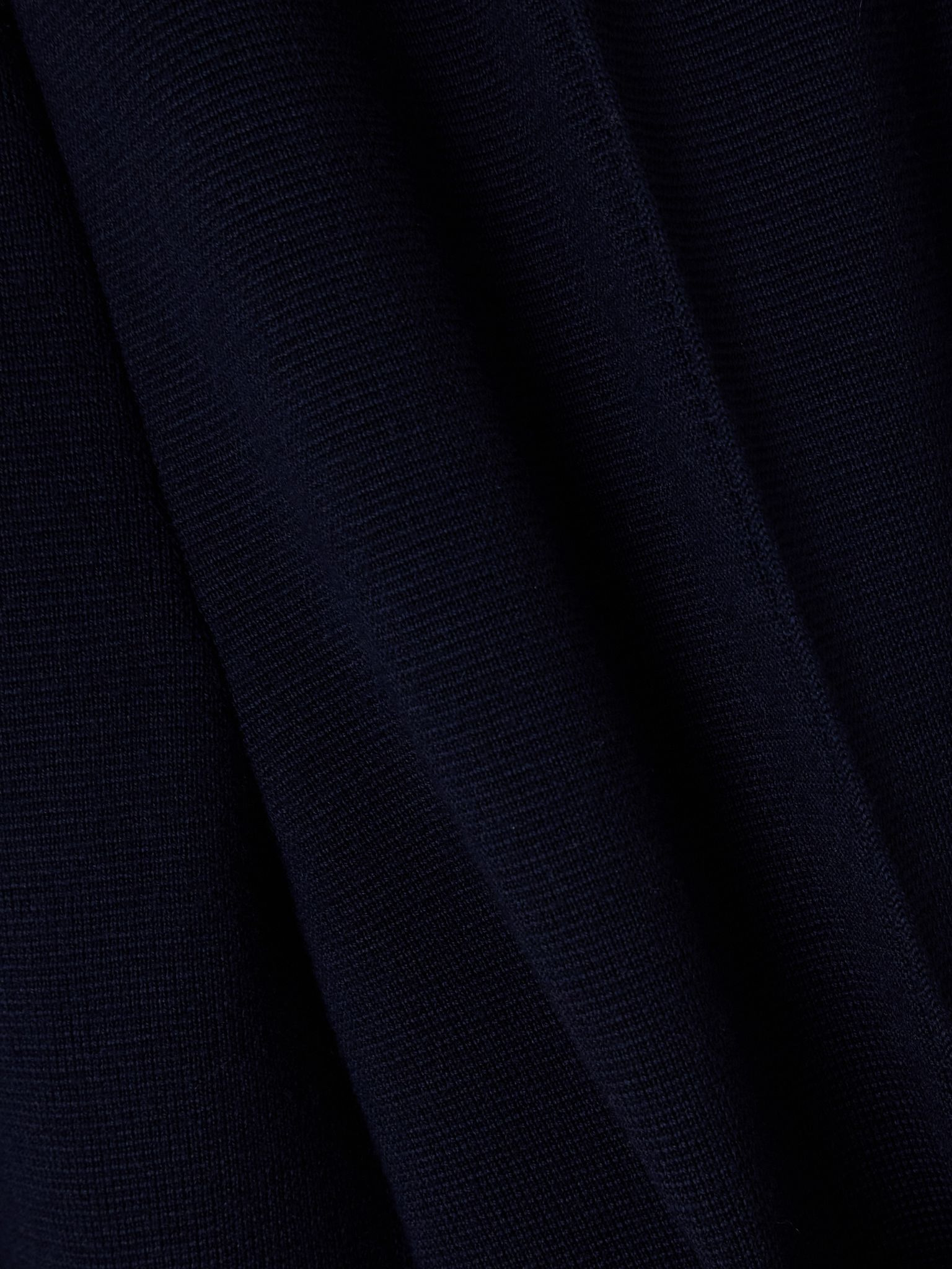 Wool straight-leg track pants Navy - 5