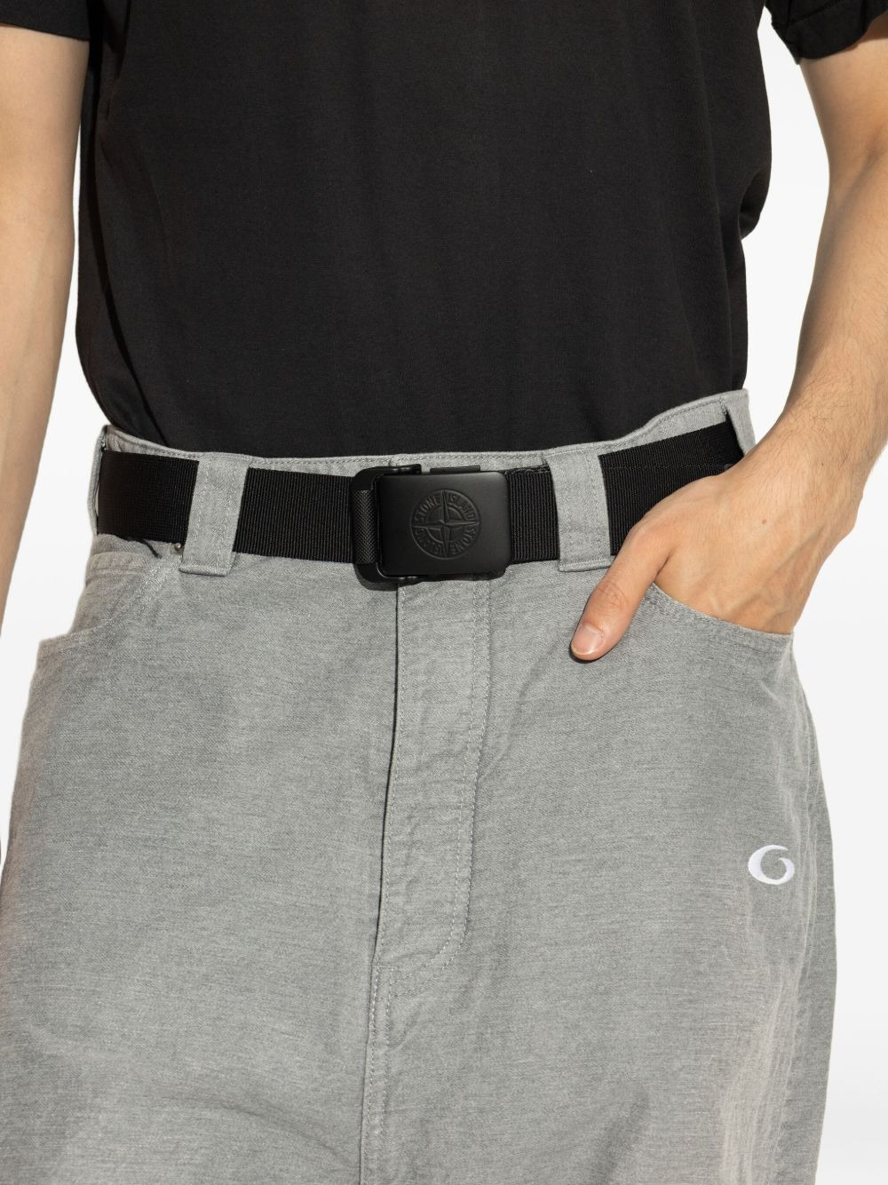 9300001 compass-logo buckle belt - 4