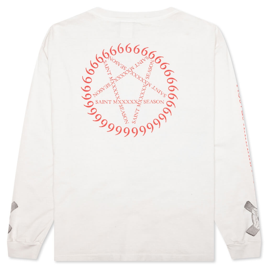 EYEBALL L/S TEE - WHITE - 2