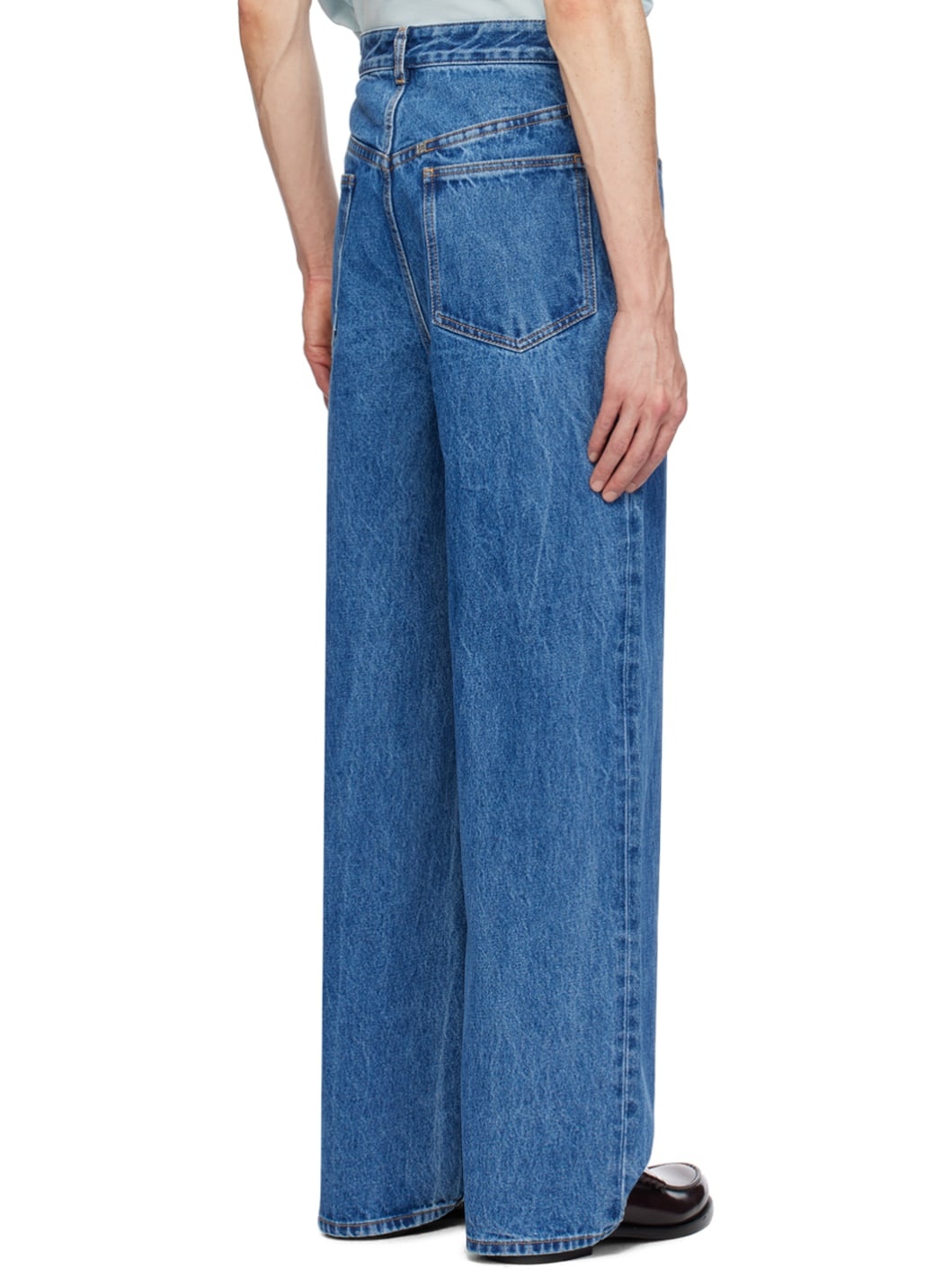 Blue Low Crotch Jeans - 3