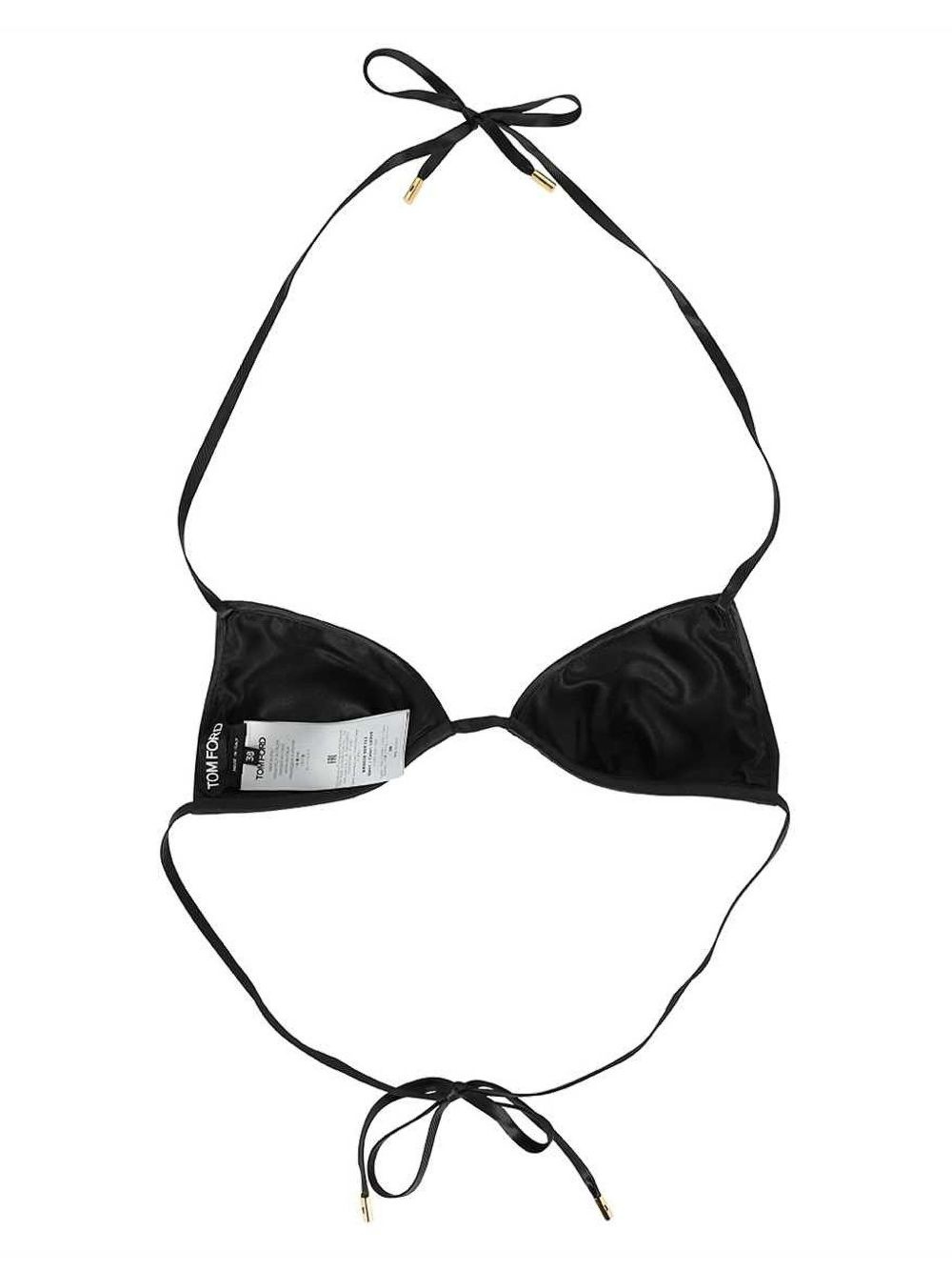 sequin-embellished triangle bikini top - 2