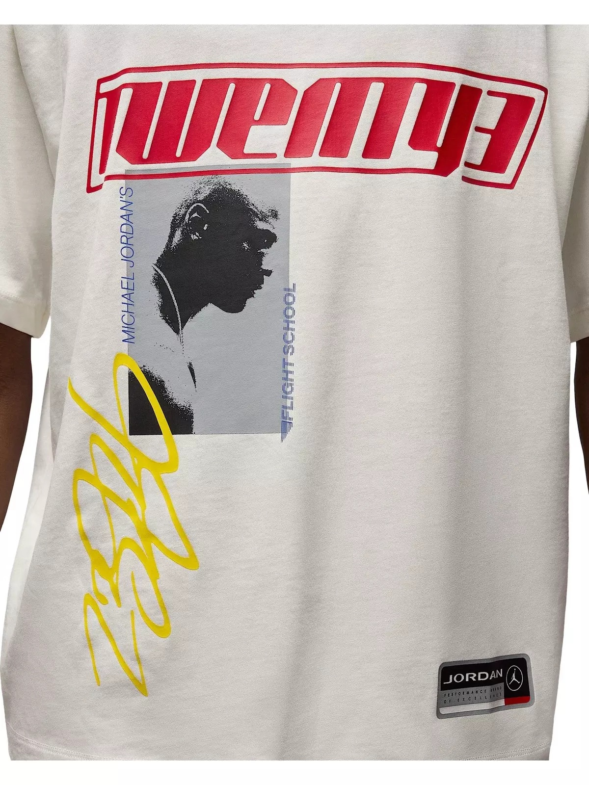 Men's Flight Essentials Oversized T-Shirt -White - 4