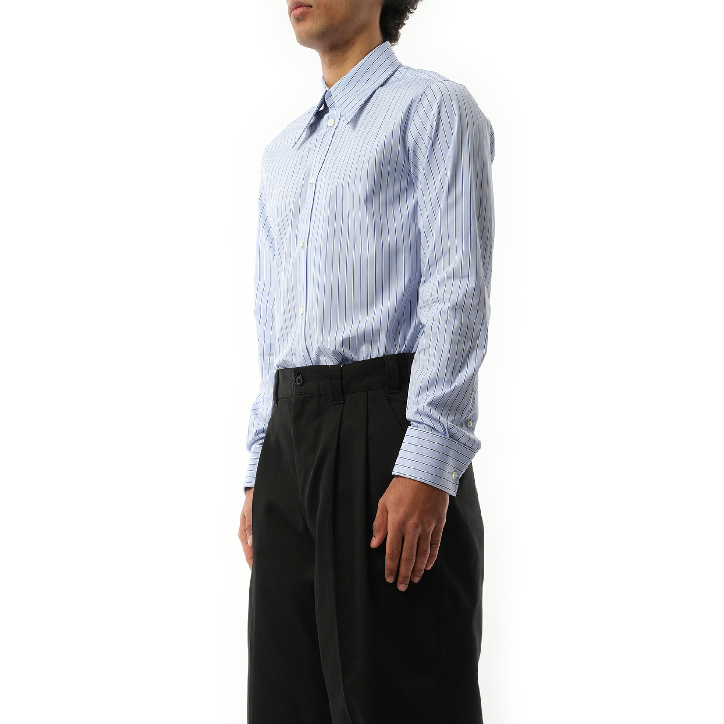 Classic Stripe Shirt in Light Blue - 5